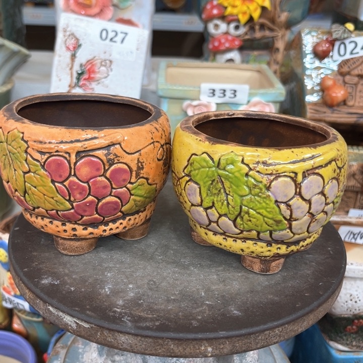 紫砂花盆粗陶材质多肉花盆