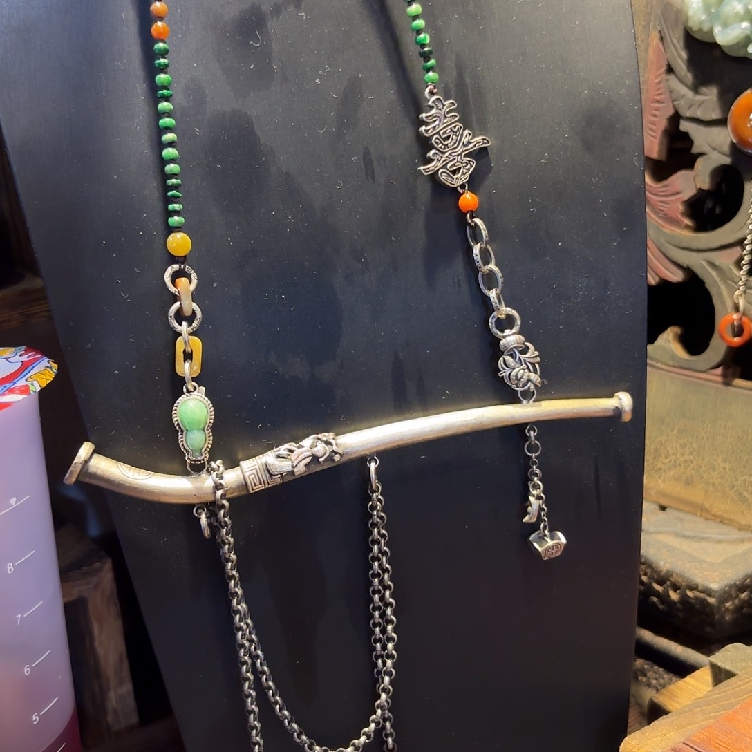 翡翠未镶嵌颈饰原创