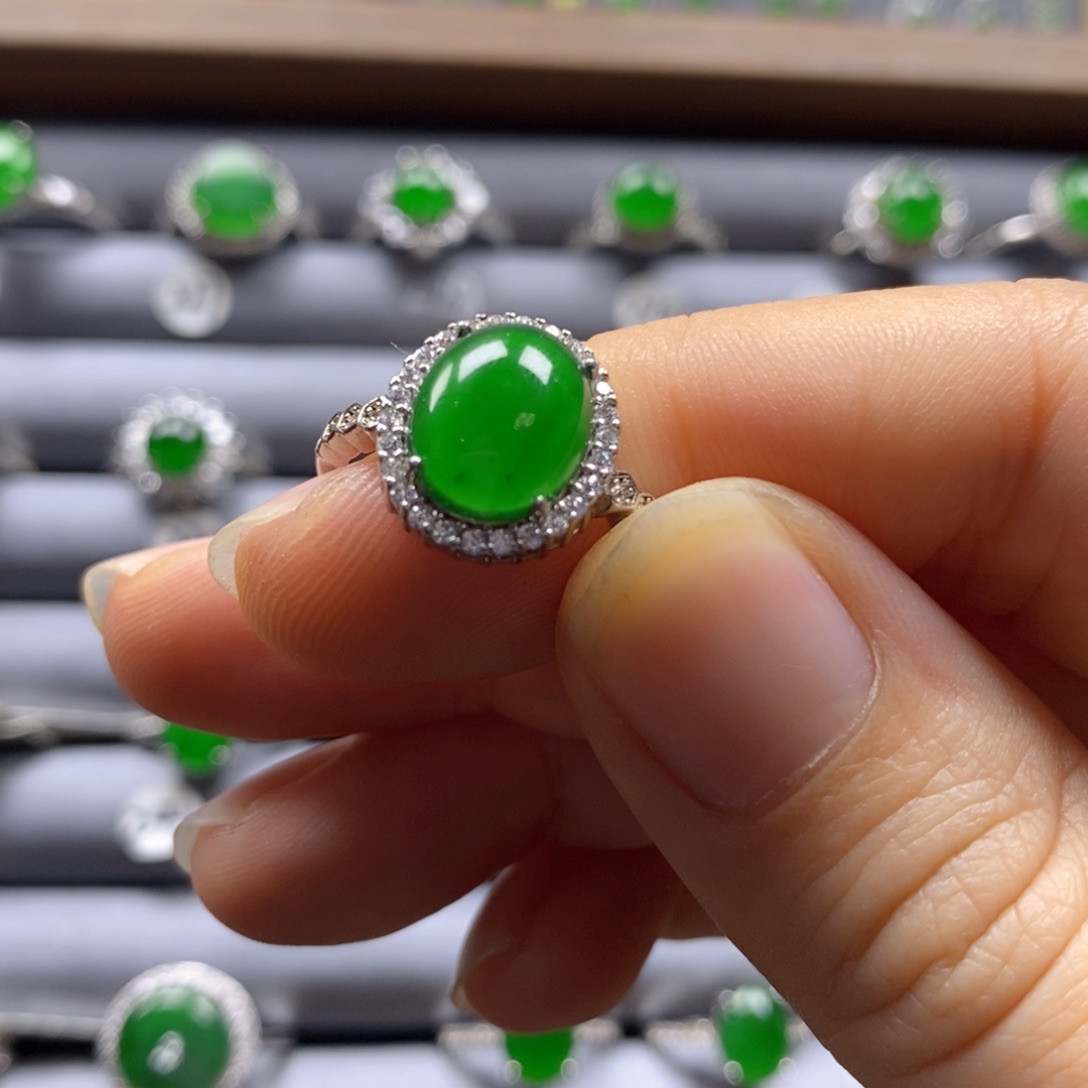 颈饰银S925镶嵌翡翠162号