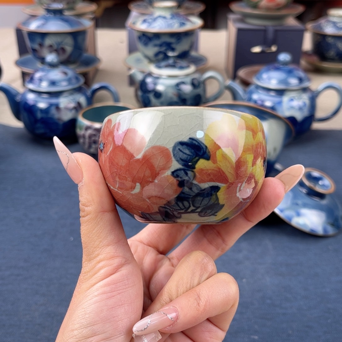 杯景德镇手绘手工茶具