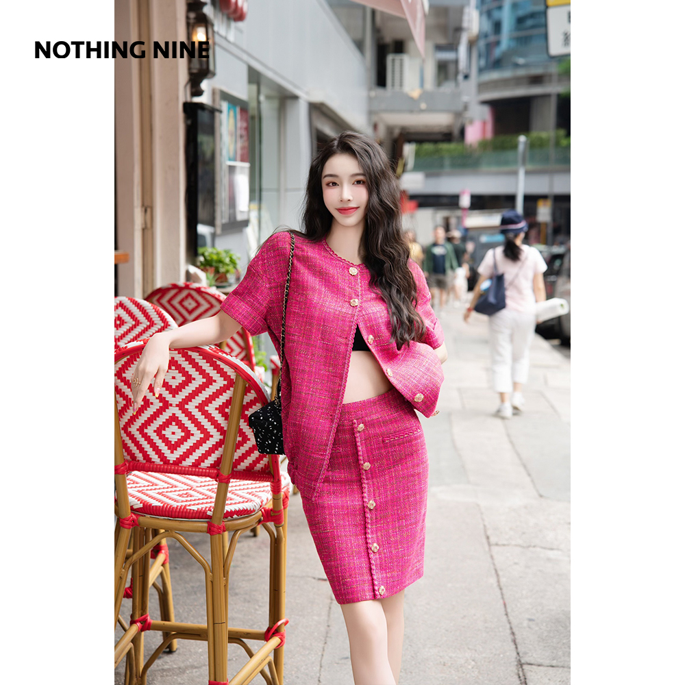 NOTHING NINE落日回声英国Linton面料外套/半裙