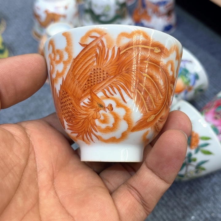 纯手绘精品盖碗杯