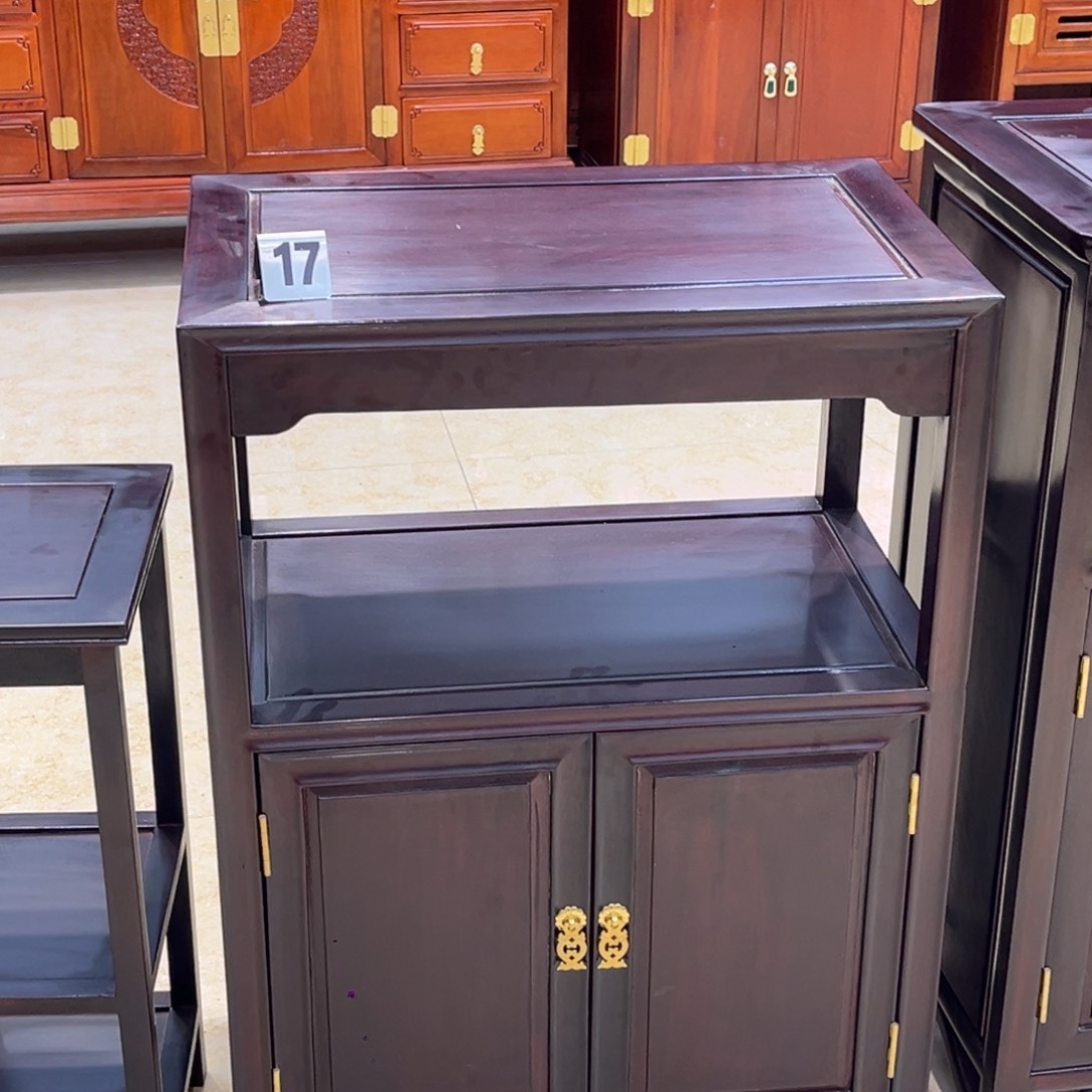 书柜黑酸枝木类茶水柜