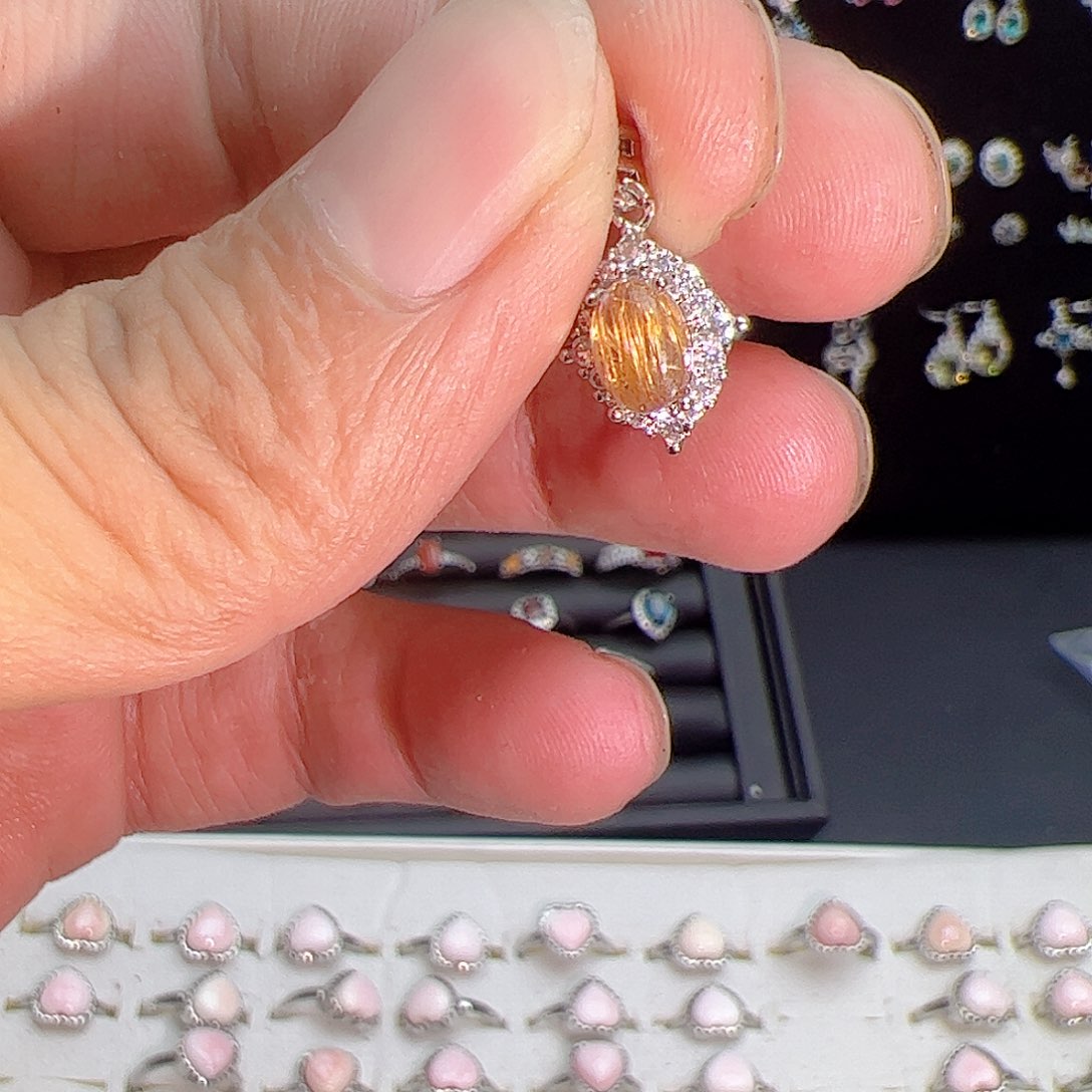 紫晶珠宝半成品银S925镶嵌