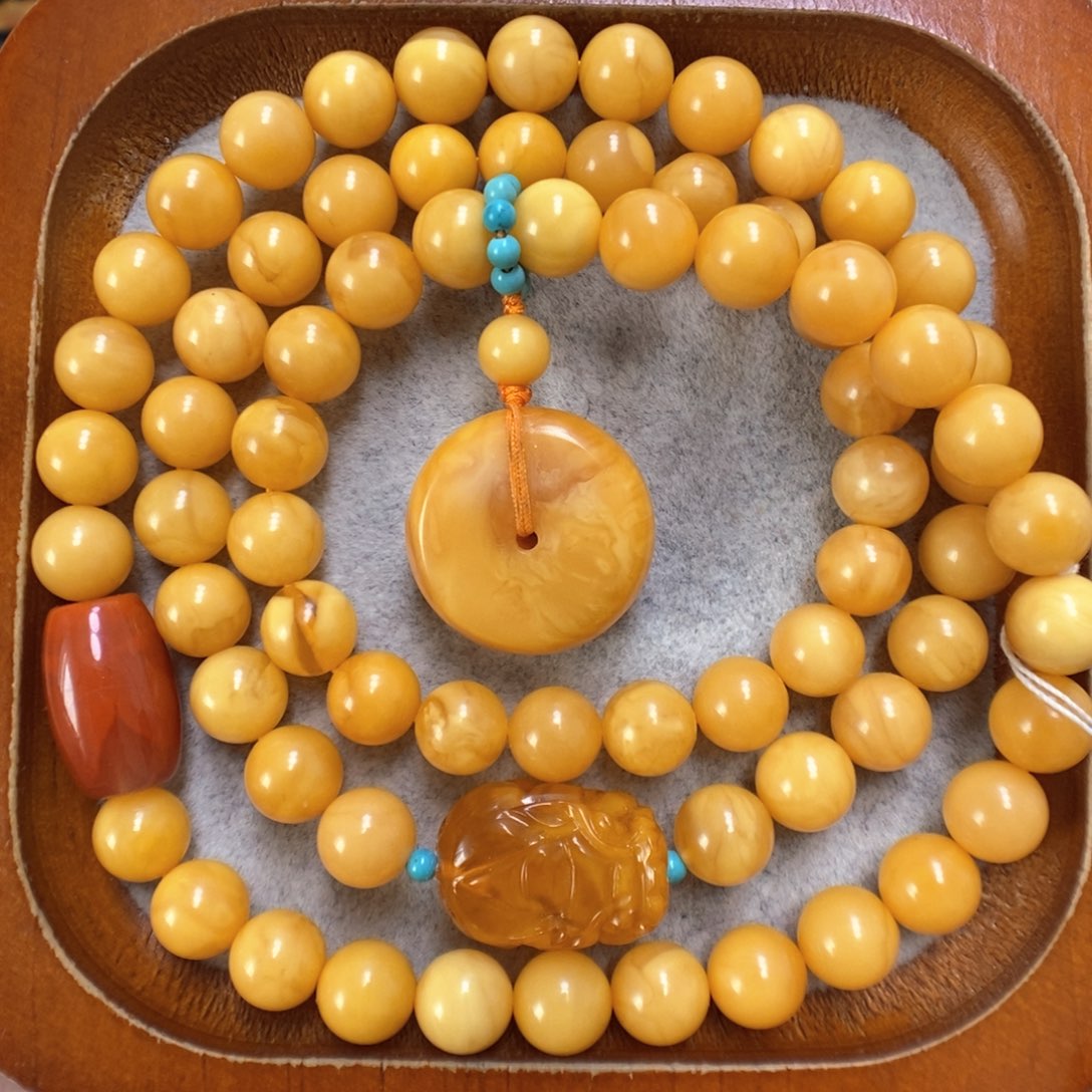 蜜蜡手串未镶嵌蜜蜡手串