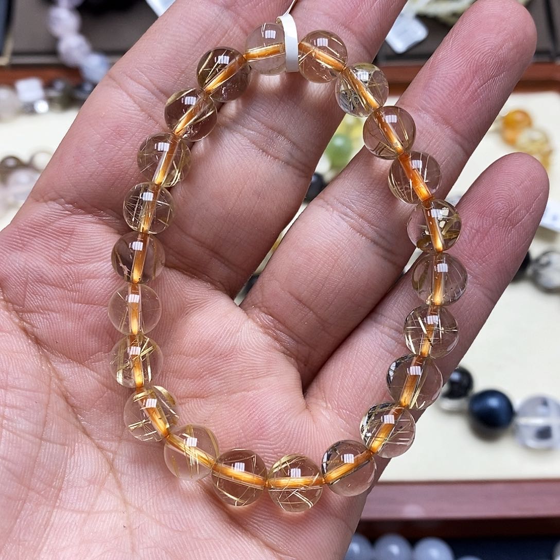 水晶手链未镶嵌发晶手链