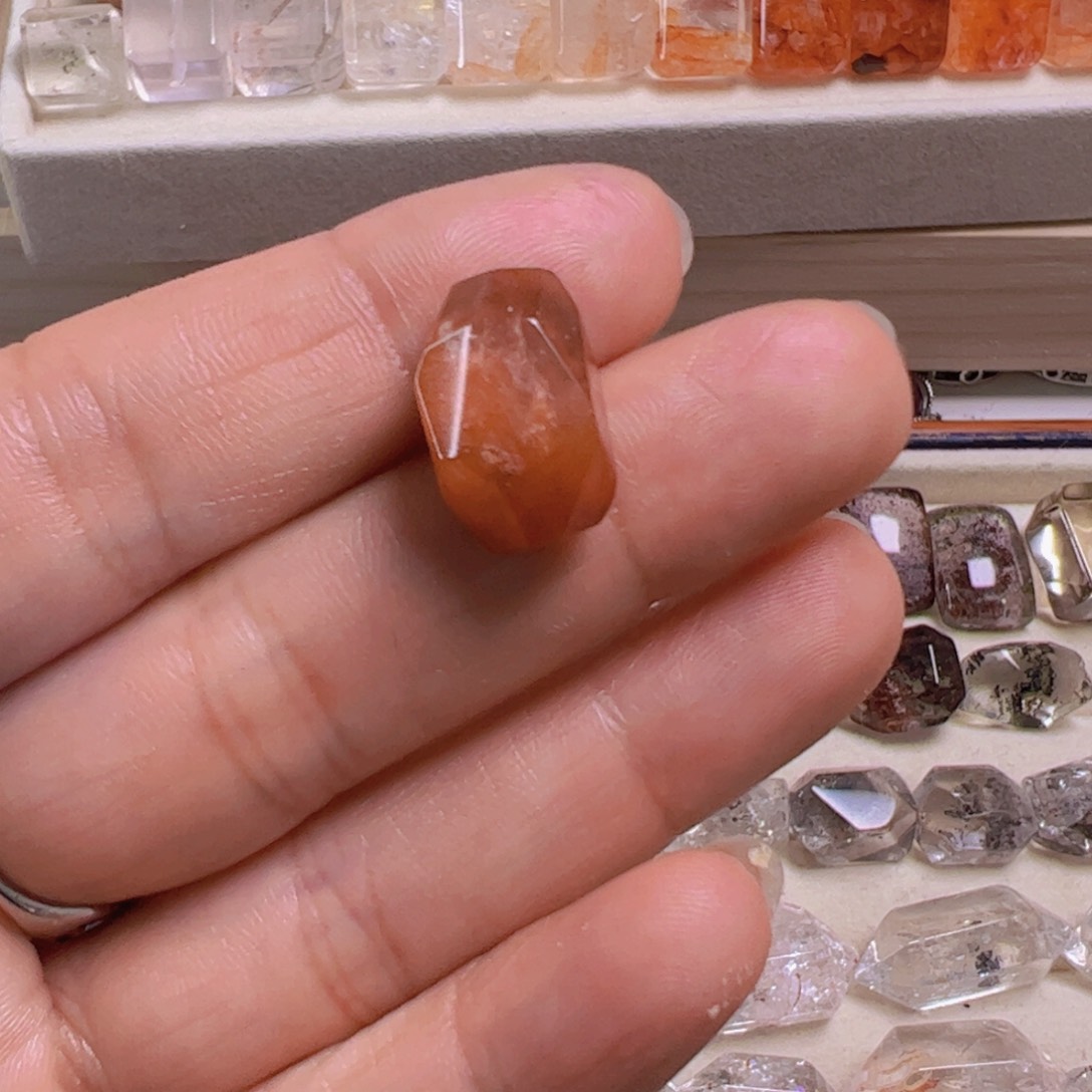 水晶手链银S800镀金镶嵌头****晕