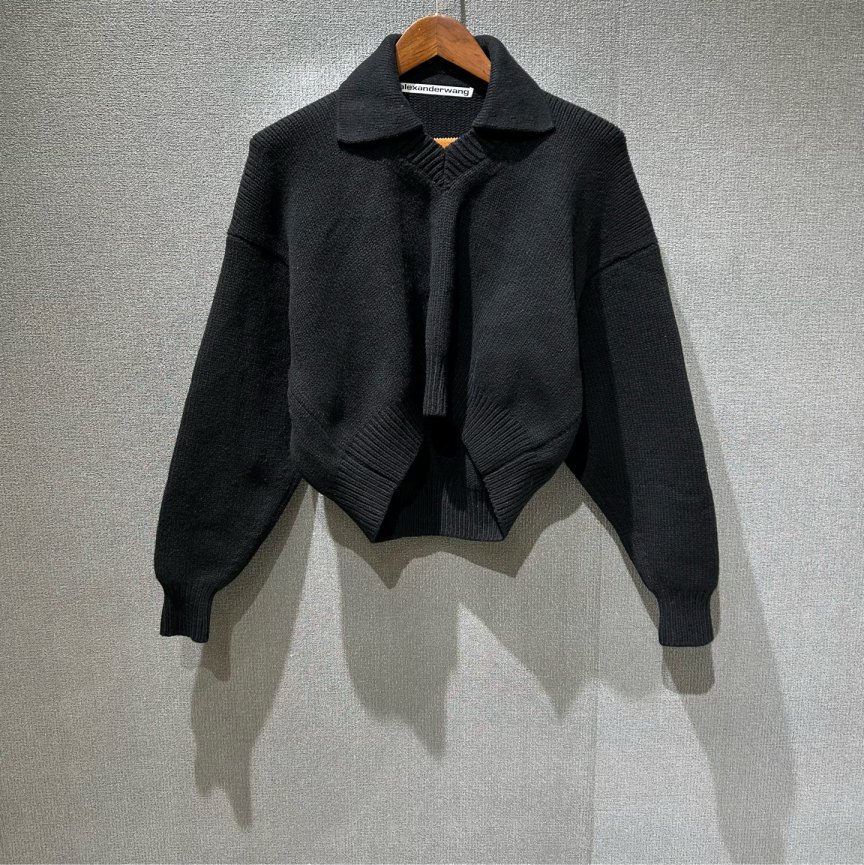 99新 ALEXANDER WANG （pm）短款羊毛毛衣  s码/3766