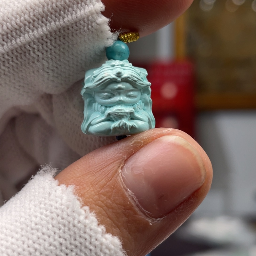 绿松石未镶嵌挂件