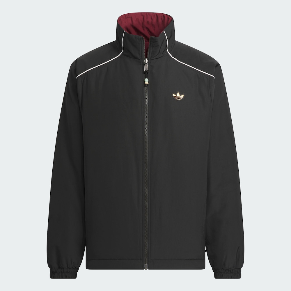 【原力场AC】三叶草CNY款双面穿立领运动宽松棉服KA0821