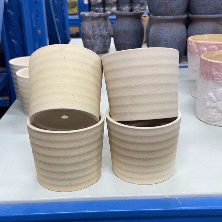 陶瓷花盆单场满9.9发8.5*7