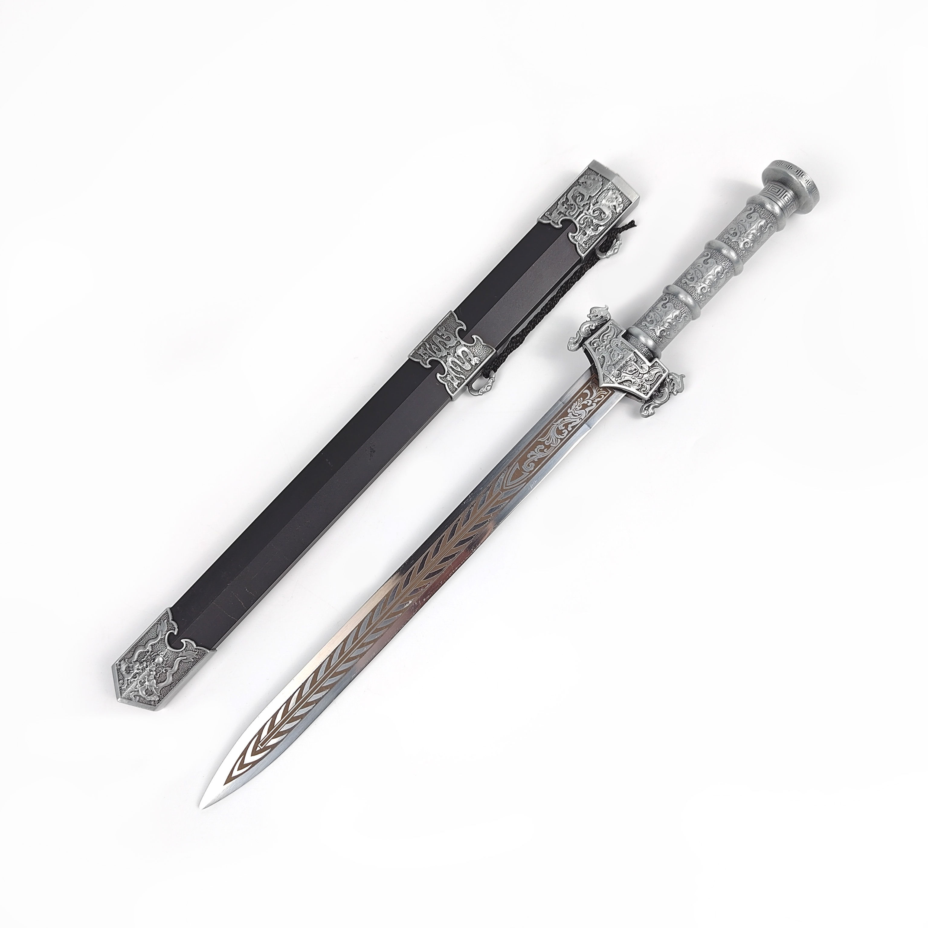 【天子】小凌云剑合金外鞘手柄不锈钢剑身不开刃工艺品