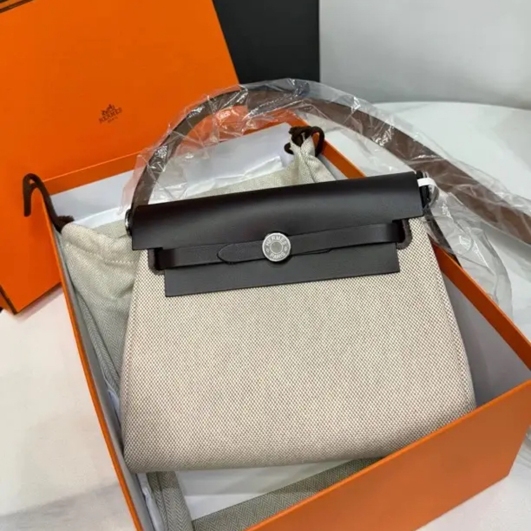 99新 Hermes/爱马仕 mini Herbag Zip包K刻20cm/JJ5051101