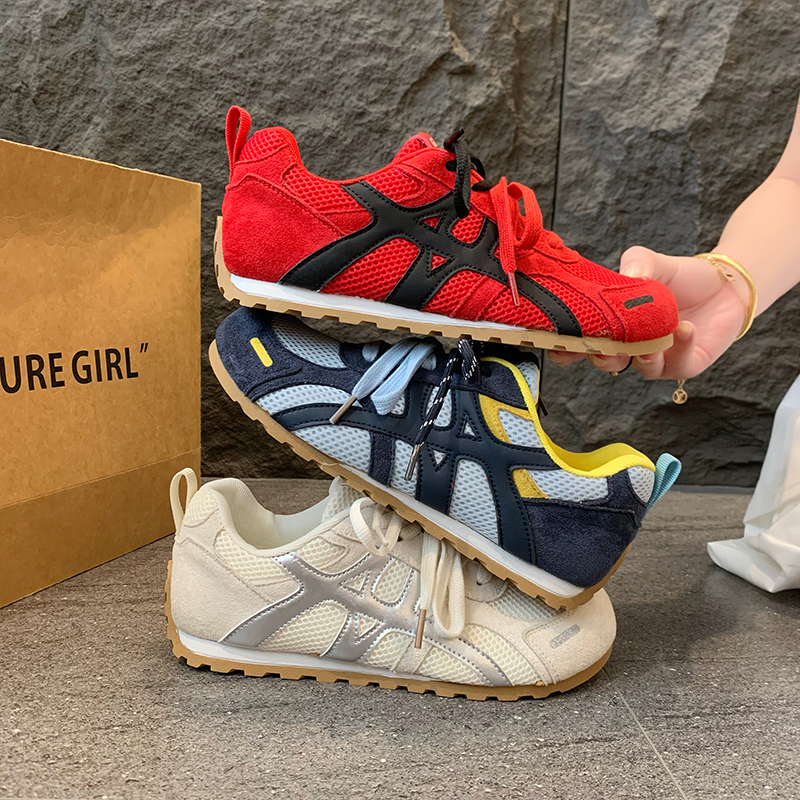 磨砂皮德训鞋透气低帮时尚休闲鞋复古女鞋夏季休闲鞋百搭潮流学生