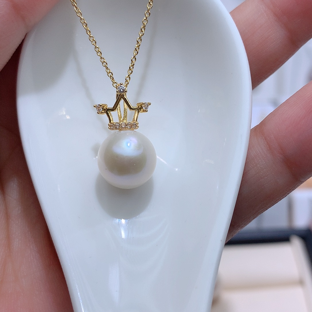 淡水珍珠未镶嵌吊坠(赠链)CC 11m m