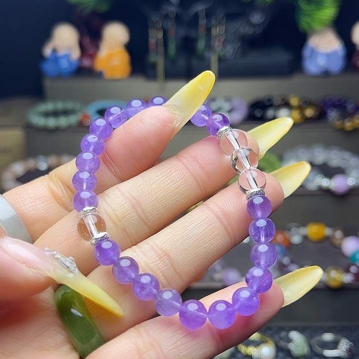 手链未镶嵌水晶紫水晶