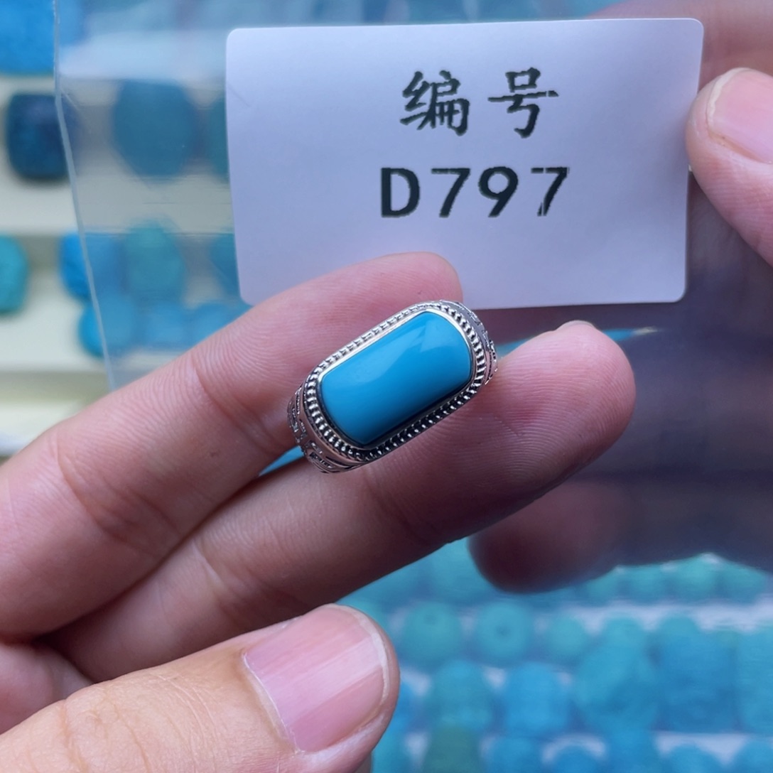 绿松石珠宝奇石银S925镶嵌