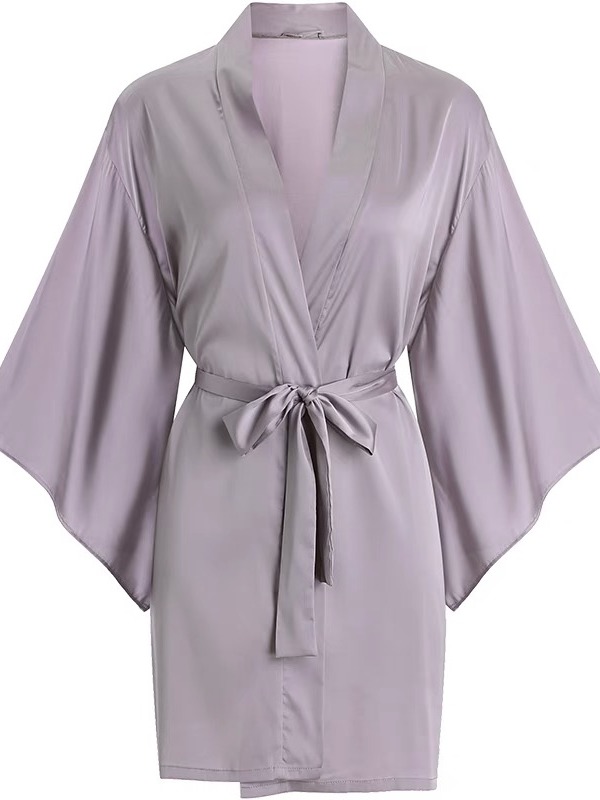 【直播专属】百搭冰丝缎面单件外袍(不含睡裙）