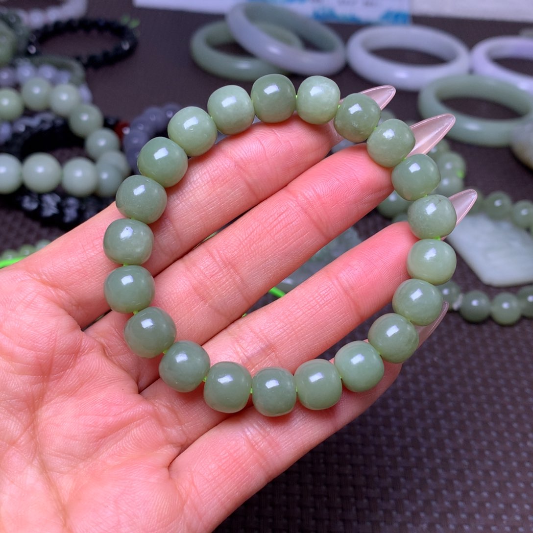 未镶嵌手串和田玉卡10