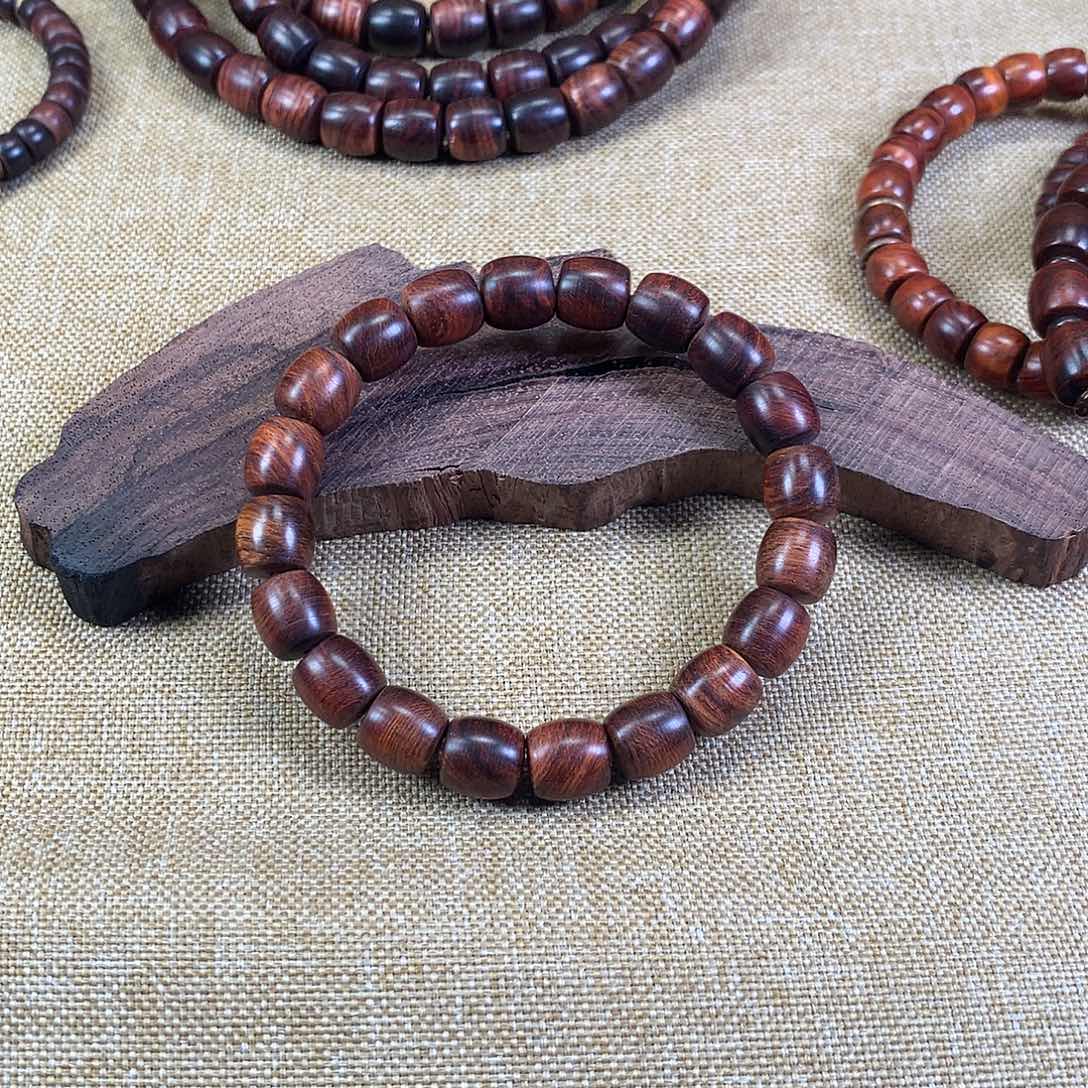 黄花梨/降香黄檀手串/手链越黄10直切