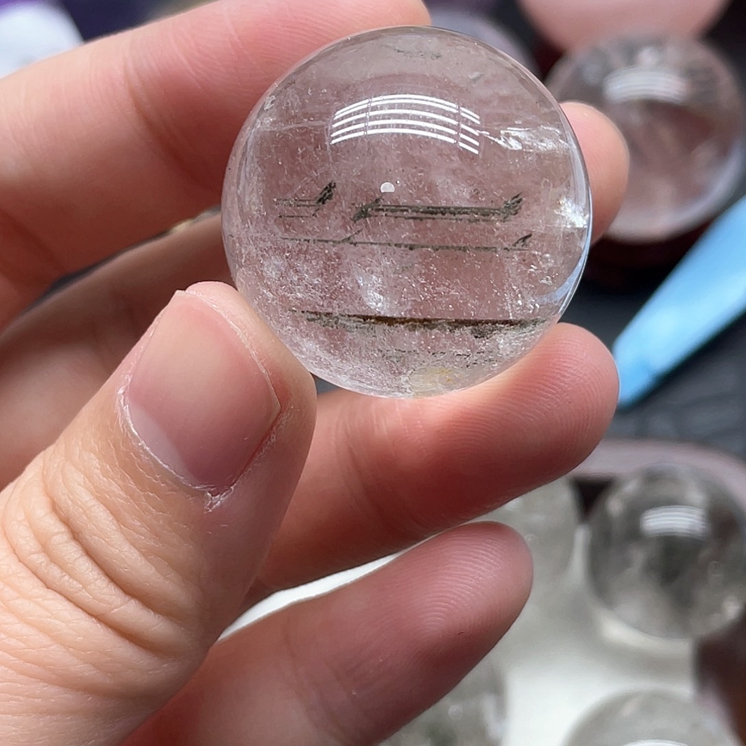 水晶珠宝半成品未镶嵌66幽灵千层2.9cm
