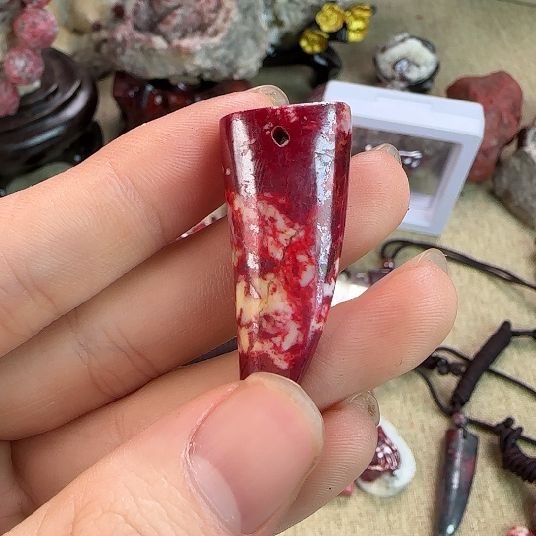 老***老天然辰砂天然朱砂狼牙