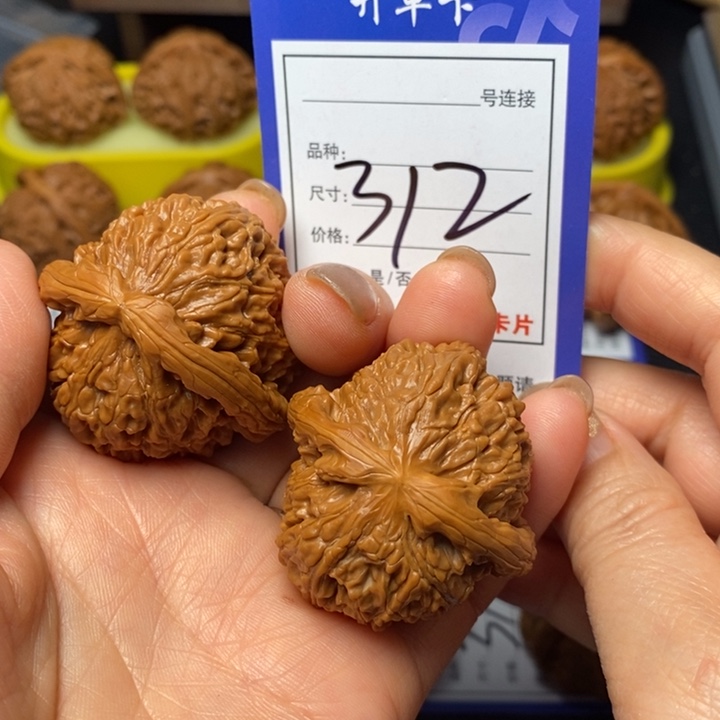 文玩核桃把件坚*42白狮子312