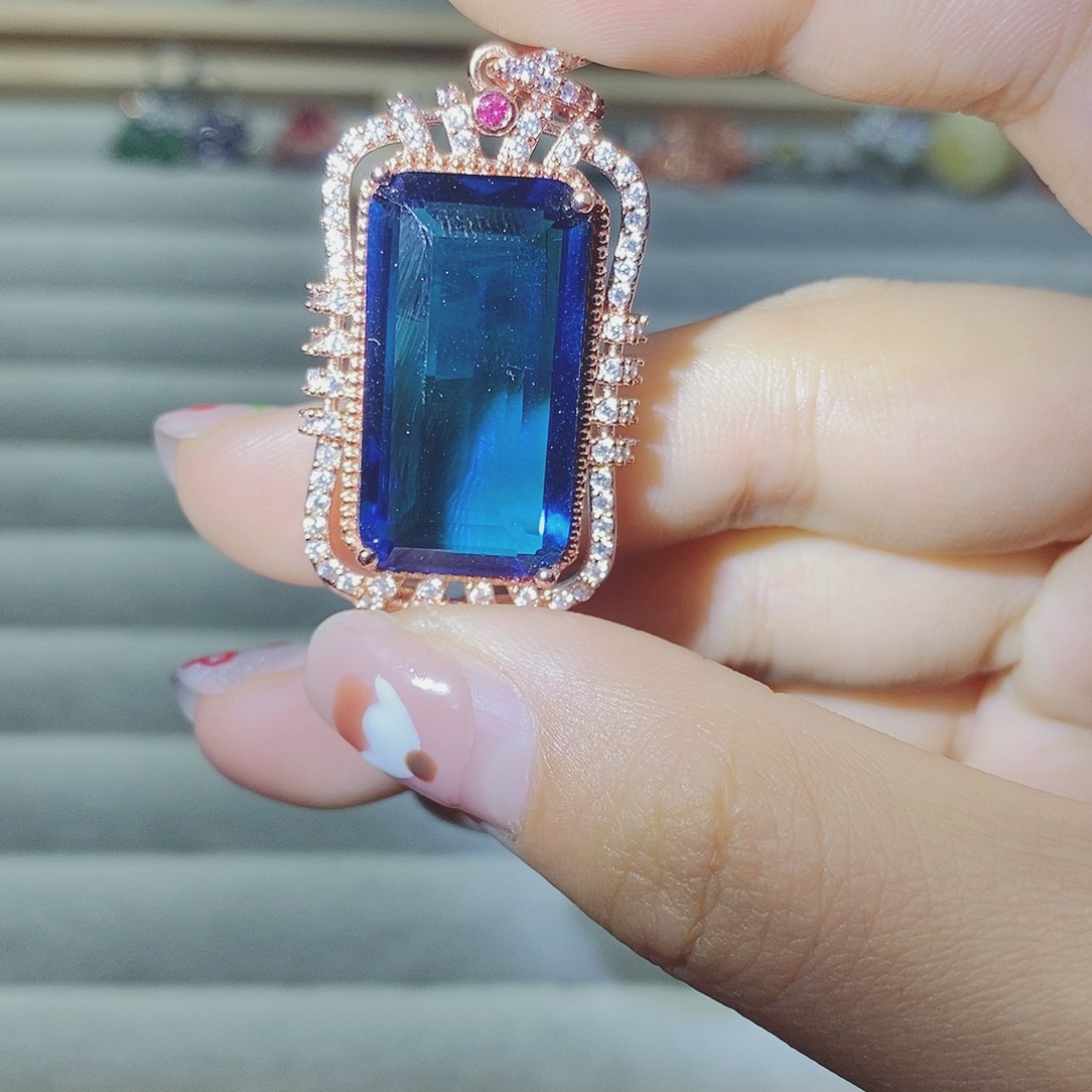 【闪购商品】托帕石耳饰银S925镶嵌