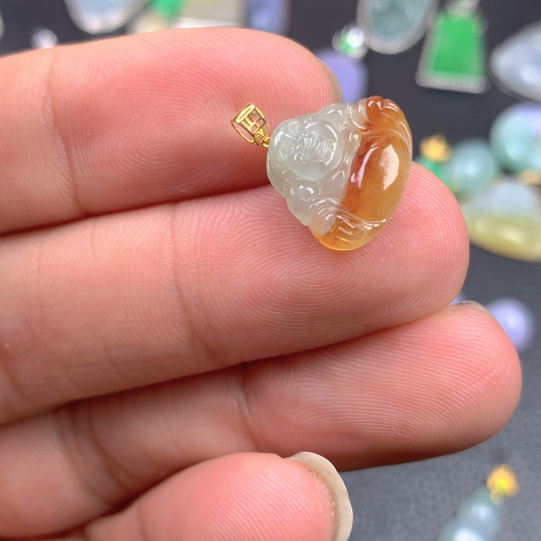 【闪购商品】翡翠18K金镶嵌颈饰翡翠