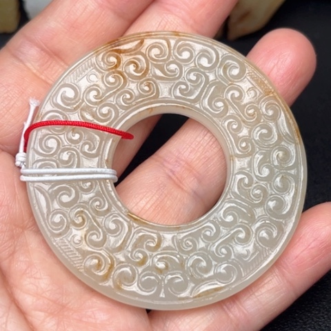 和田玉挂件未镶嵌心***北