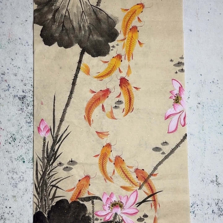 国画手绘国风国画作品