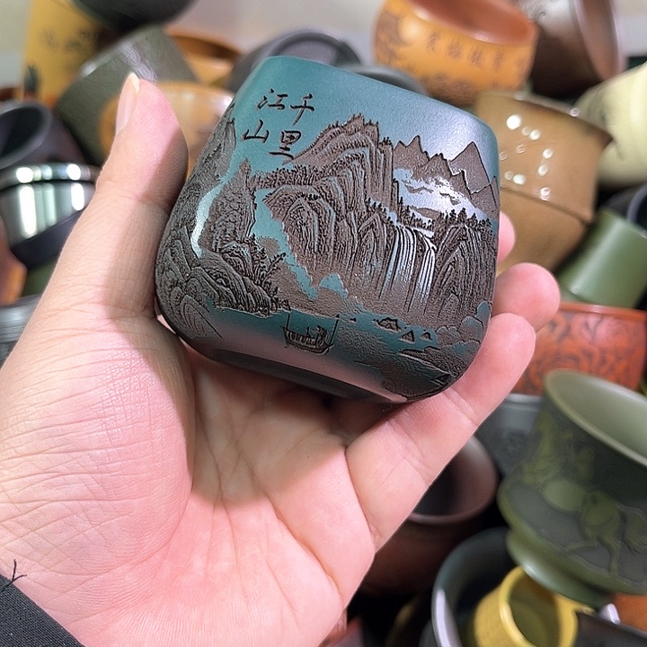 茶杯紫砂全手工紫砂主任杯