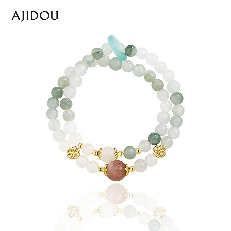 AJIDOU阿吉豆手饰女款叠带串珠国风手串