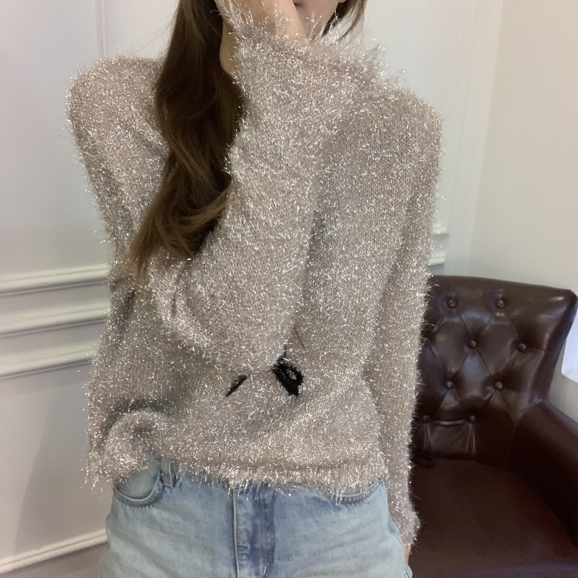 the white｜正品韩代【那白】气质网红时尚百搭韩版毛衣