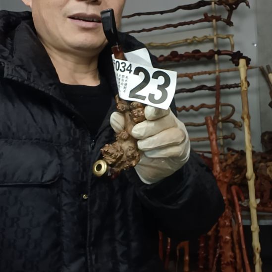 3***9香榧木贵州檬子木手件，手扙，烟杆