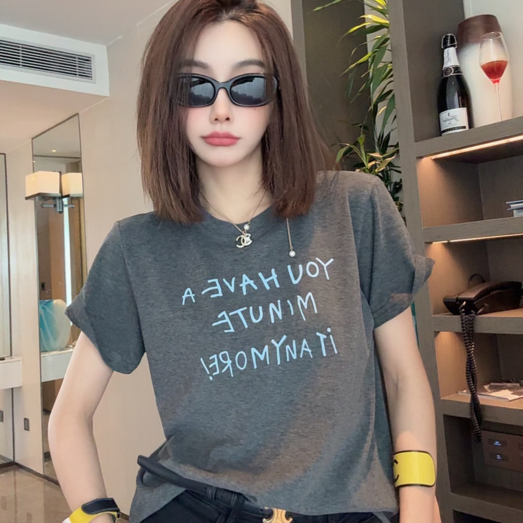 『婷老板』新款、Y字母百搭三色短袖T恤812-36