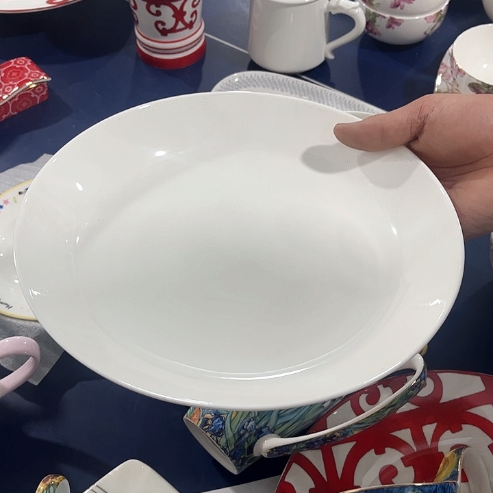 碗微瑕纯白骨瓷盘纯白一个