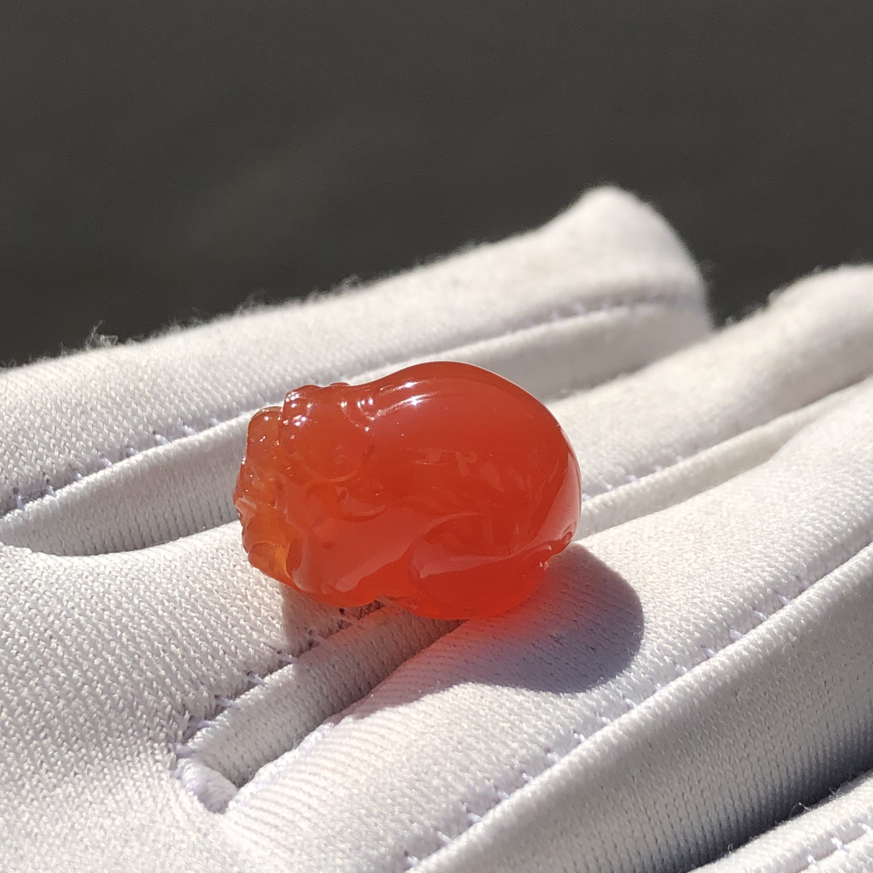 保山南红玛瑙冰红貔貅高冰