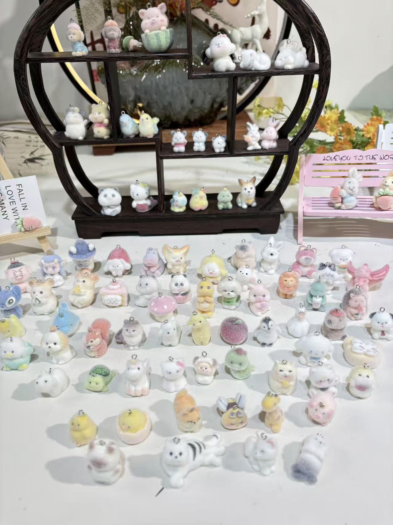 植绒包挂手机钥匙挂件配件（1-100）