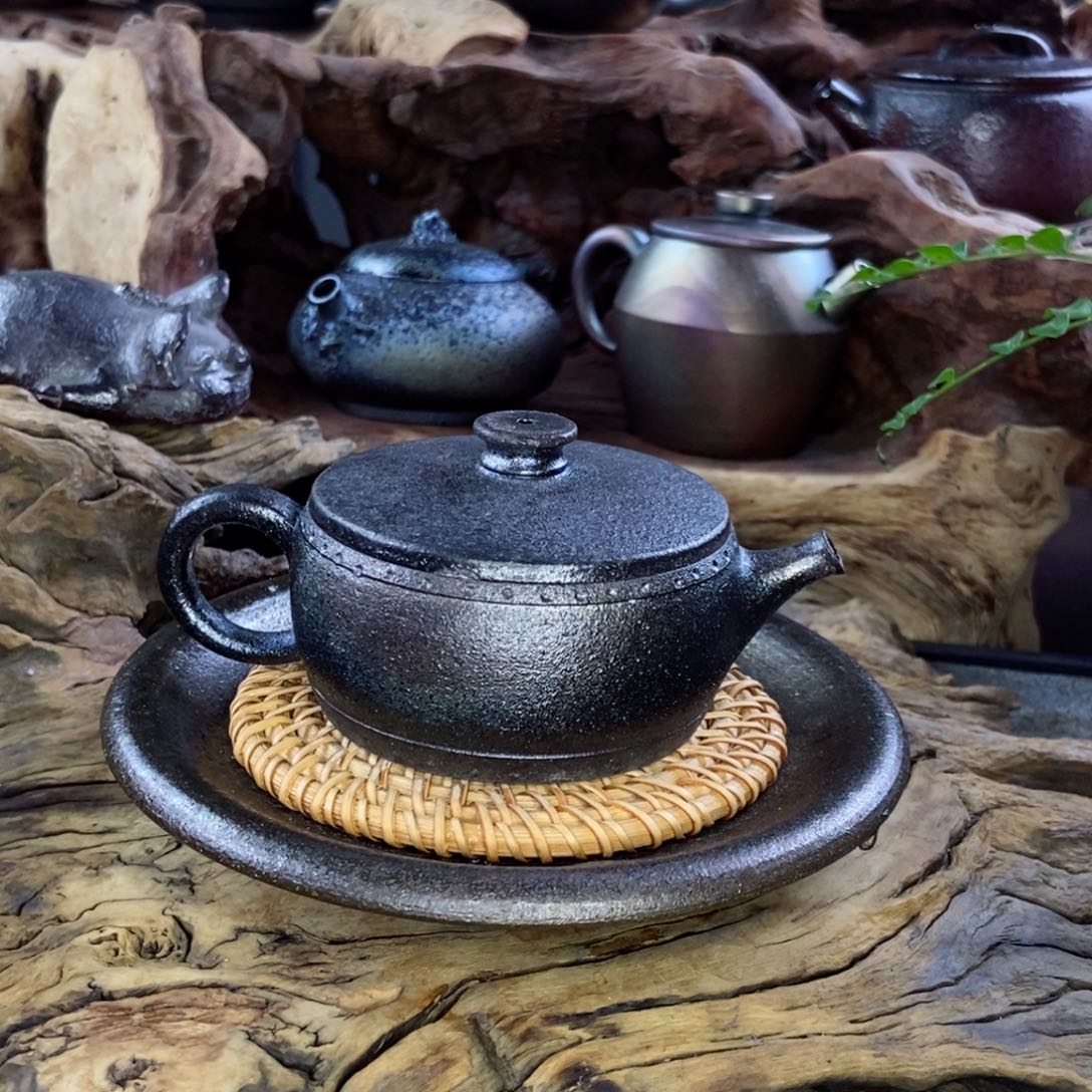 闲**鸡建水紫陶柴烧茶具