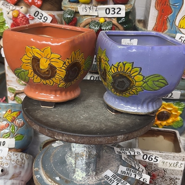 粗陶材质多肉花盆