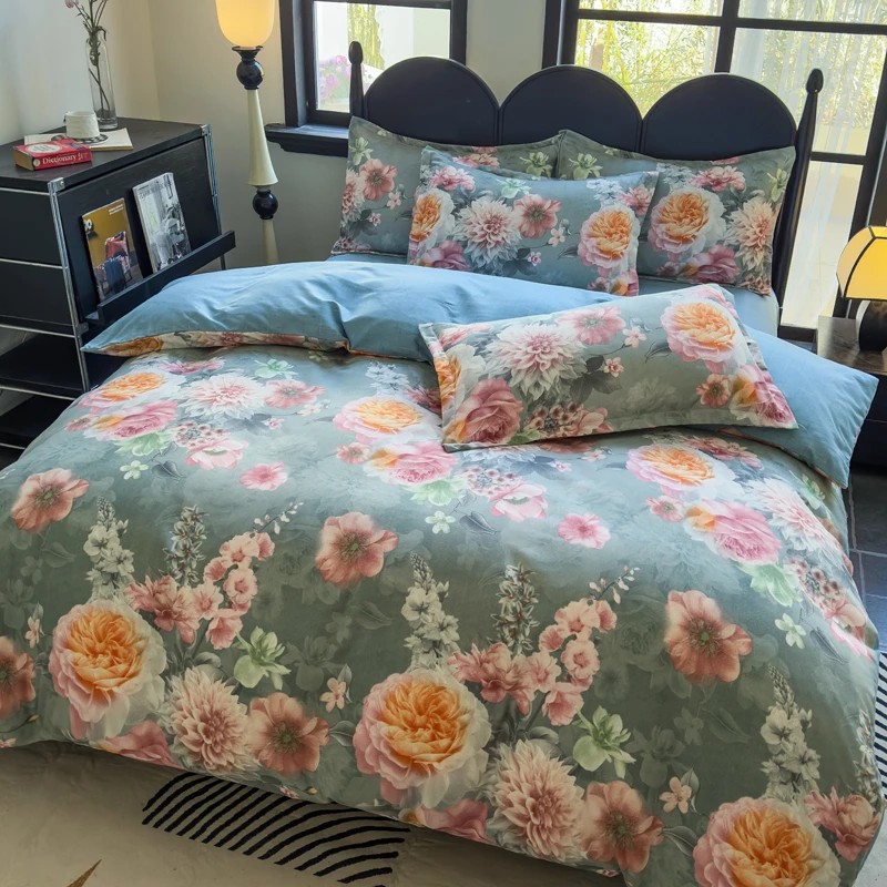 【品质保障】轻奢亲肤柔软水养棉四件套【三总】