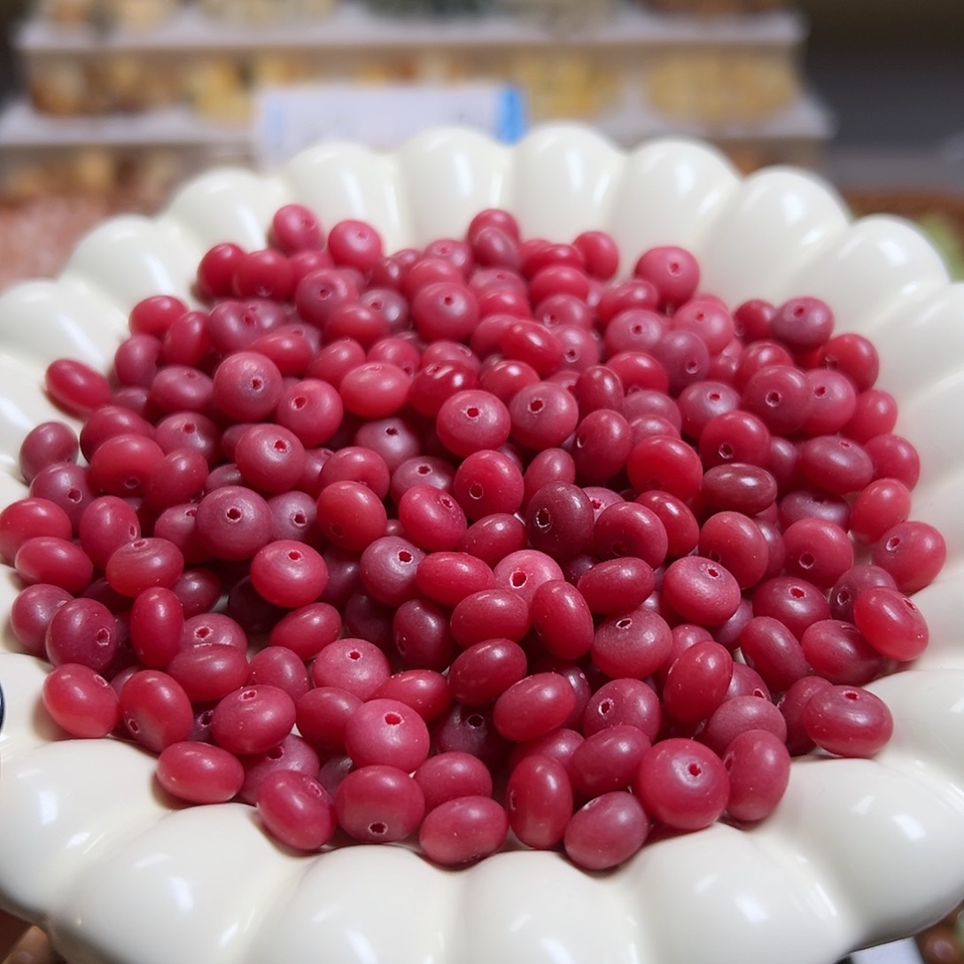 菩提根/象牙果吊坠110颗卡9红算盘