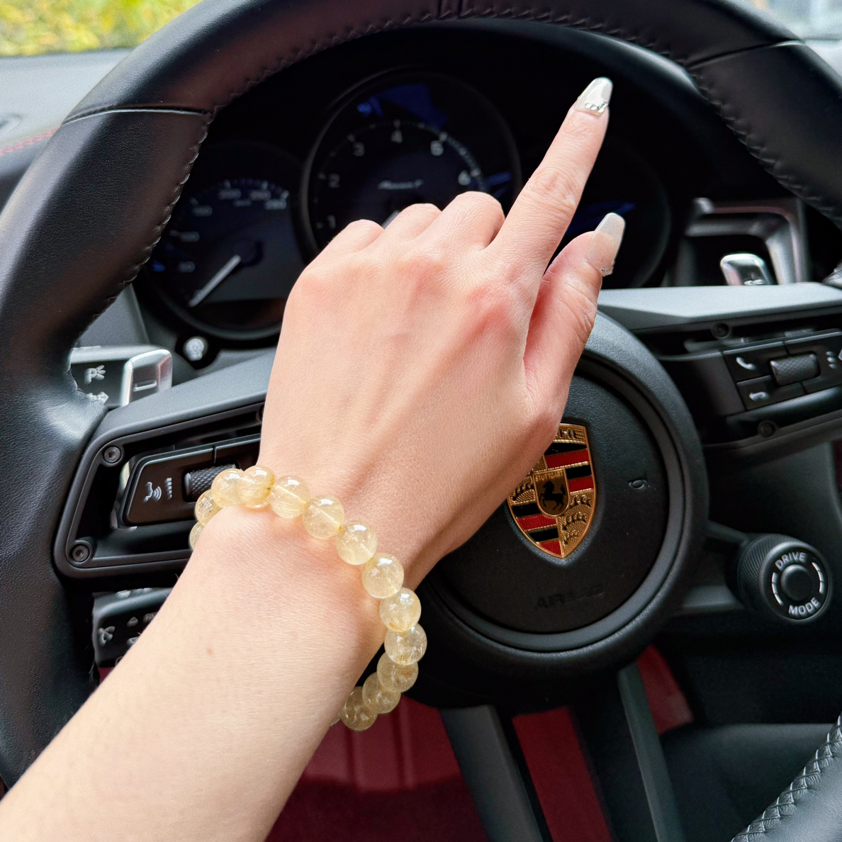 石英石手链 【金发晶 · 天然招财】