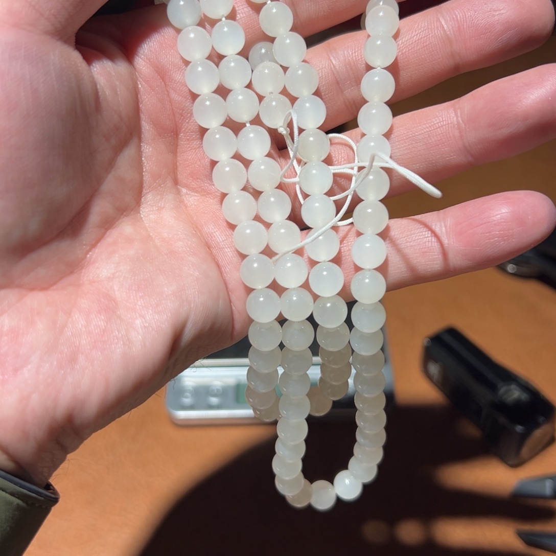 和田玉（白玉）未镶嵌手链