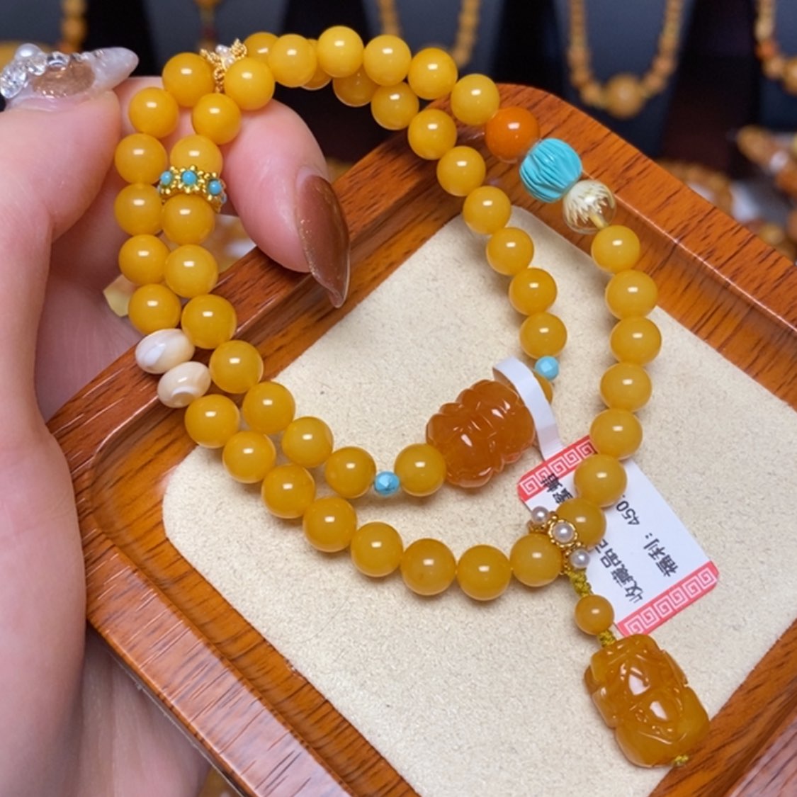 【闪购商品】未镶嵌蜜蜡手链手串
