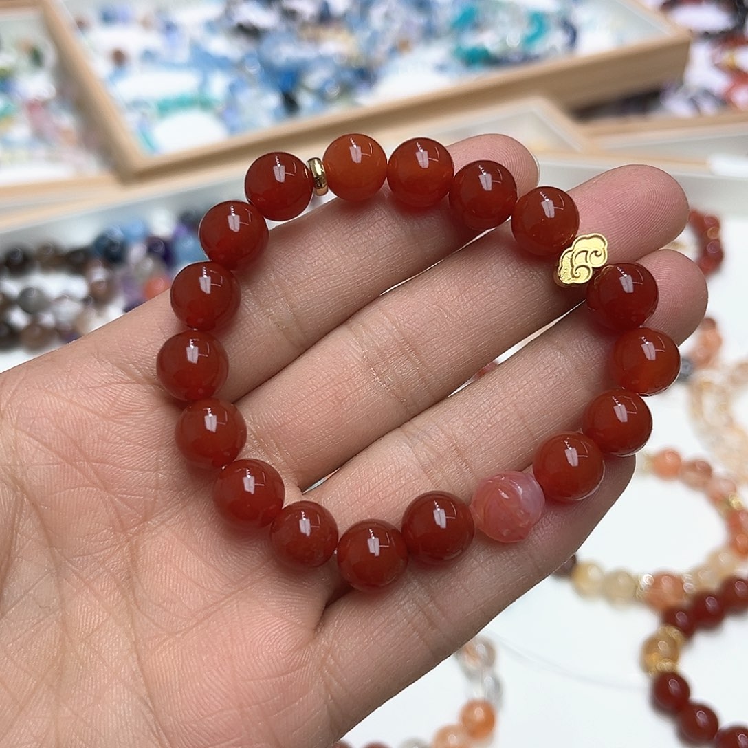 合金手链玛瑙/玉髓