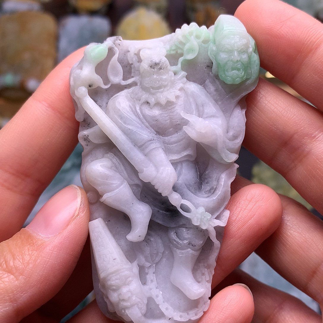 定制翡翠未镶嵌钟馗