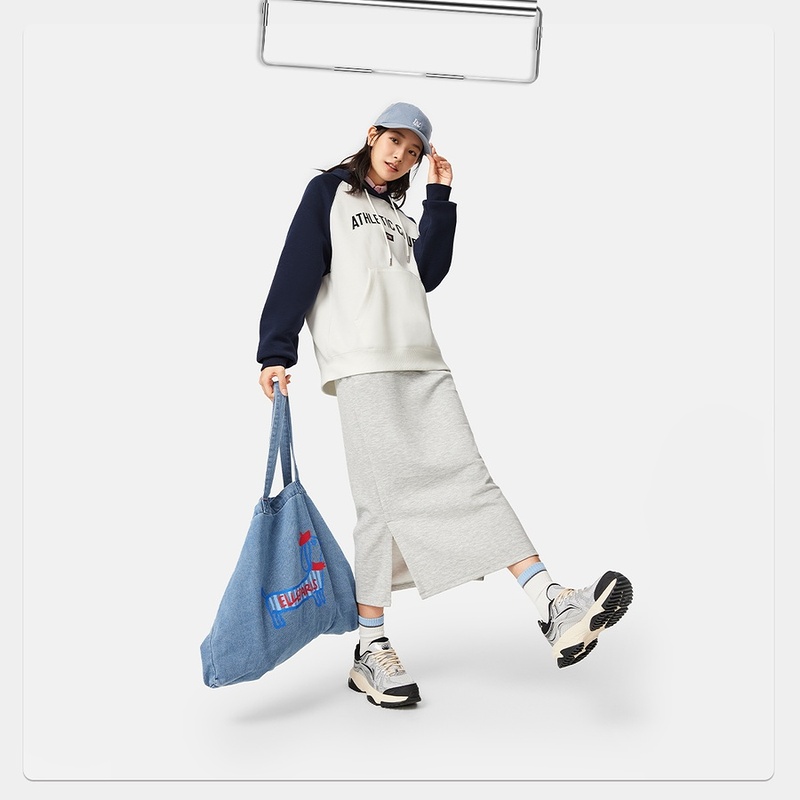 李宁（lining）女子吸汗舒适宽松套头连帽卫衣AWDW158-1