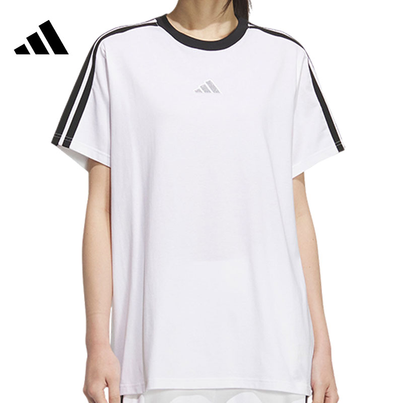 adidas阿迪达斯【吾】女子运动休闲短袖T恤KB7759